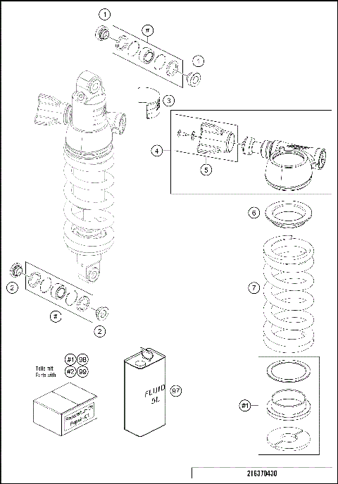 SHOCK ABSORBER DISASSEMBLED