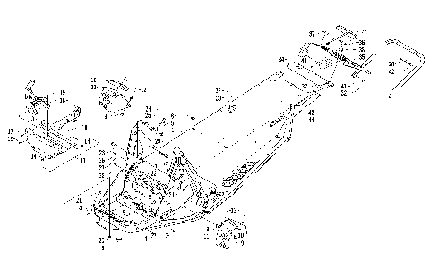 CHASSIS, REAR BUMPER, AND SNOWFLAP ASSEMBLY [92976]