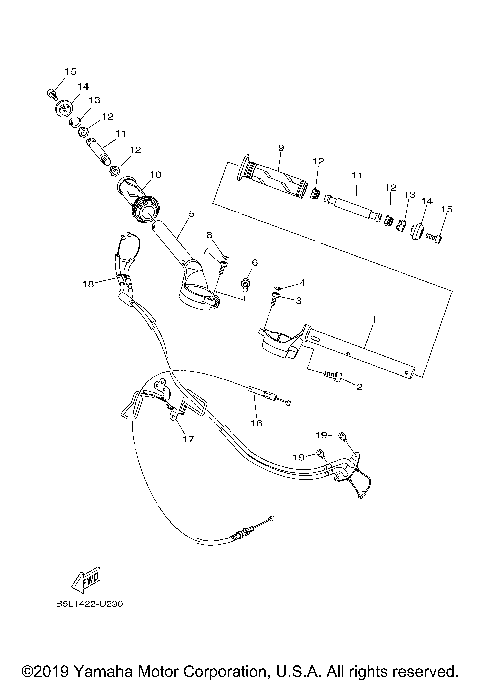 STEERING HANDLE CABLE