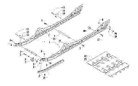 SLIDE RAIL AND TRACK ASSEMBLY [93572]