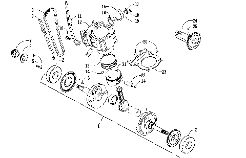 PISTON AND CRANKSHAFT ASSEMBLY [89299]