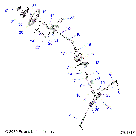 STEERING, STEERING ASM. - R21RRE99FP/F9 (C701317)