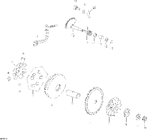 05- Drive Pulley, Kick Start