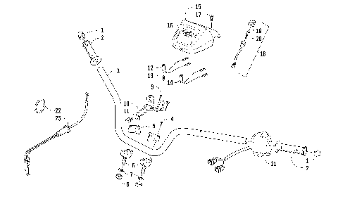 HANDLEBAR AND CONTROL ASSEMBLY [100315]