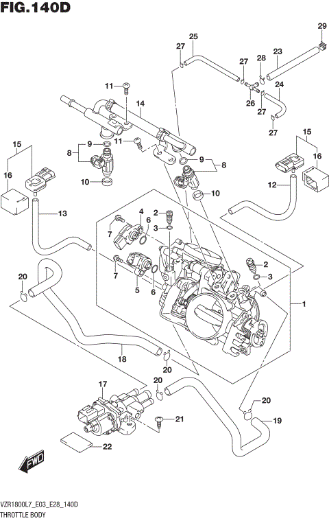 THROTTLE BODY (VZR1800BZL7 E33)