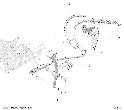 DRIVE TRAIN, GEAR SELECTOR - G25GAB99 (C750539)
