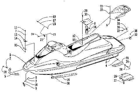 HULL AND RELATED PARTS ASSEMBLY [73533]