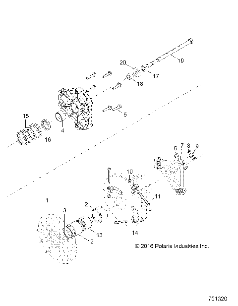 DRIVE TRAIN, PRIMARY CLUTCH - Z21CHA57K2 (701320)