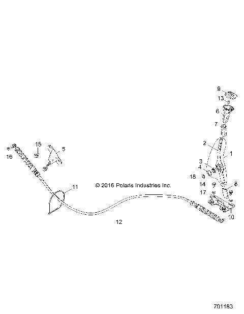 DRIVE TRAIN, GEAR SELECTOR - Z19VDR99AK/BK (701183)