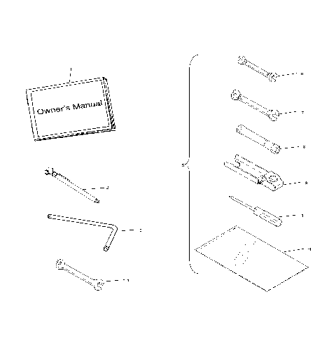 TOOL KIT - C10CL50AA (4978707870E04)