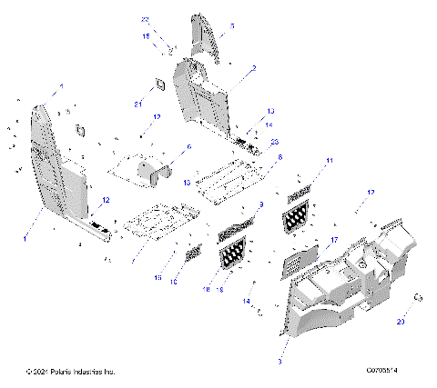 BODY, FLOOR and ROCKERS - R22MAS57CK/EK (C0705514)
