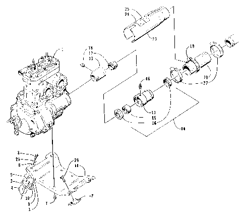 ENGINE AND RELATED ASSEMBLY [72890]