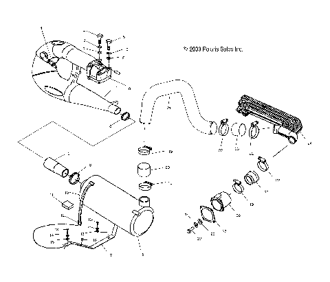 EXHAUST SYSTEM - W045197DA/IA (4990499049B05)