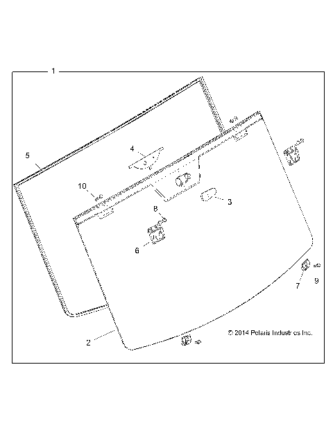 BODY, WINDSHIELD FIXED - R16RTU87AS/BS (49RGRWINDSHIELD15900XPF)