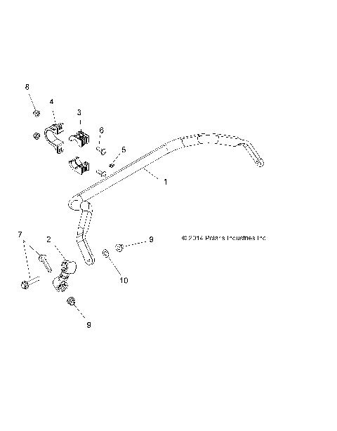 SUSPENSION, STABILIZER BAR, REAR - Z16VBE87FR/NR/JR (49RGRSTABILIZERRR15RZR900)