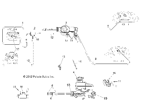 BRAKES, LINES and MASTER CYLINDER - R14TH76AA/AC/EAS/AAC/ACC/EASC (49RGRBRAKELINES13800EFI)