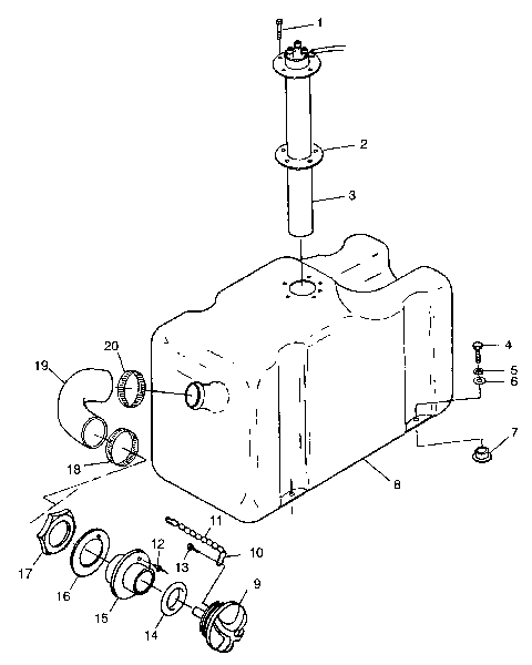 FUEL TANK - B984573 (4946554655a009)