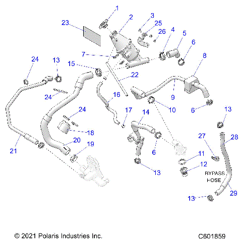 ENGINE, COOLING SYSTEM - S24TDL6KSA (601859)