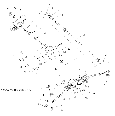 STEERING, STEERING ASM. - R10VH76AB/AO/AQ/AW (49RGRSTEERING10RZR)