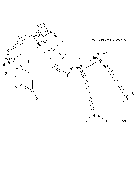 CHASSIS, CAB FRAME AND SIDE BARS - A19HAA15N7 (100805)