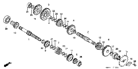 TRANSMISSION (CRF100F)