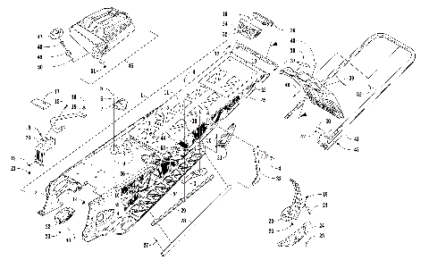 TUNNEL, REAR BUMPER, AND SNOWFLAP ASSEMBLY [104633]