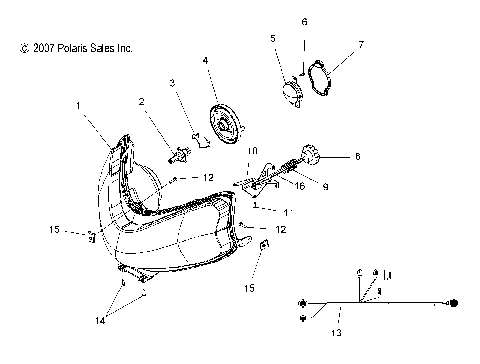 ELECTRICAL, HEADLIGHT and HARNESS - S08PB6FS/FE (49SNOWHEADLGHT086008BALL)