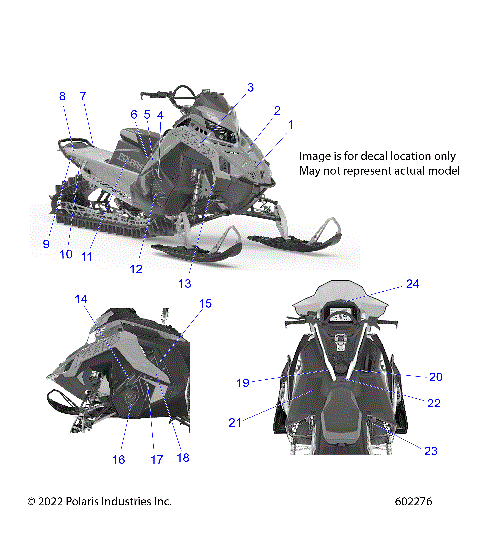 BODY, DECAL, BLACK SIDE PANEL W/BLUE ACCENT - S23TGG9BS/TGY9BS (602276)