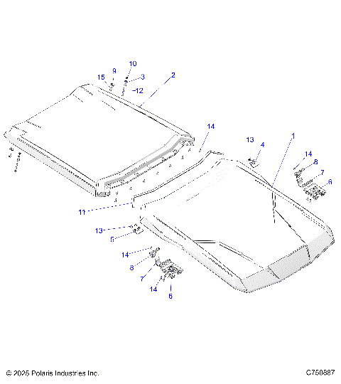 BODY, ROOF - Z25S4D92AA/AL/BA/BF/AF/BL (C750887)
