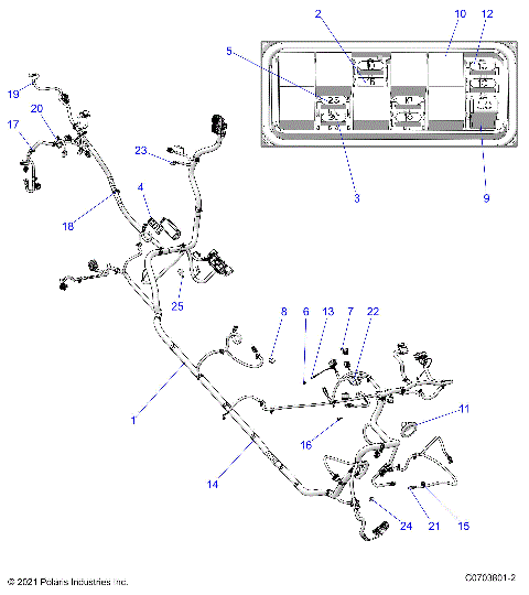 ELECTRICAL, WIRE HARNESS - G23GMK99A/99B (C0703801-2)