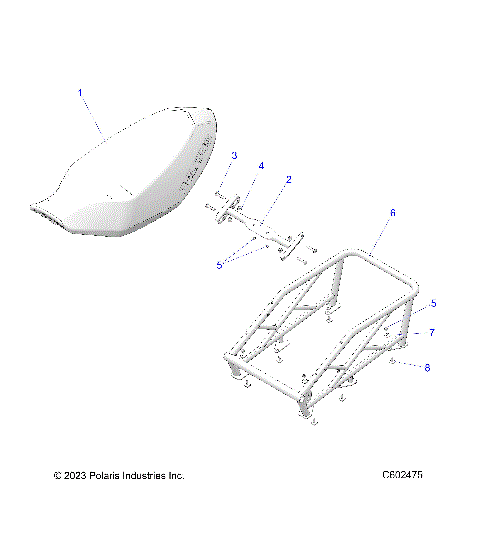 BODY, SEAT ASM. and RACK - S24CEF5TSL (C602475)