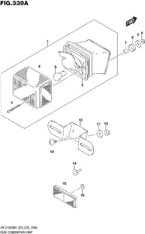 REAR COMBINATION LAMP (DR-Z400S)