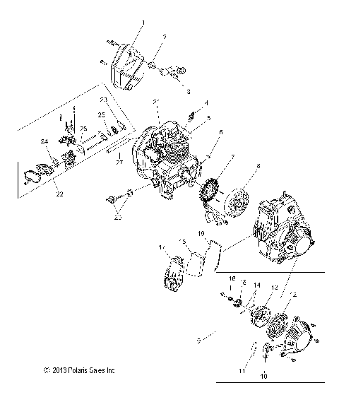 ENGINE ASM. - P14GDGAAA (49PWRENG14P1)