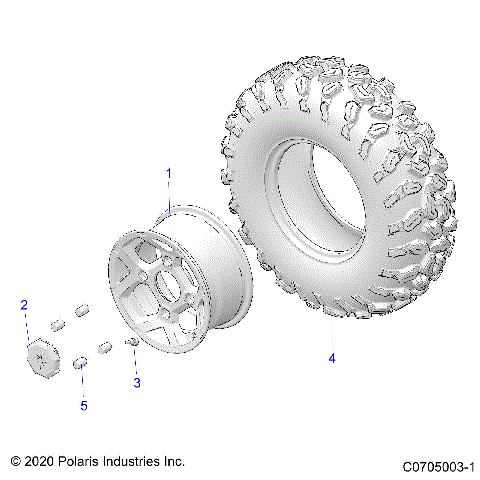 WHEELS, FRONT - G21GAE99A4 (C0705003-1)