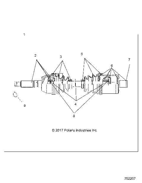 DRIVE TRAIN, REAR DRIVE SHAFT - R18RMA57B1/B9/L1/E57BV/N4 (702207)