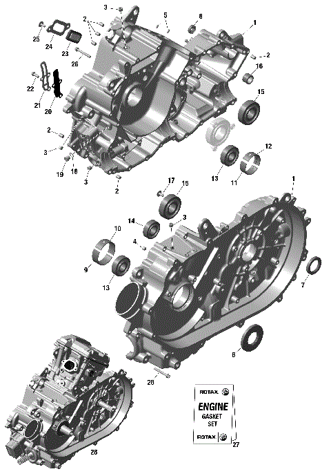 01- ROTAX - Crankcase