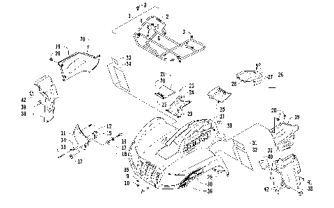 FRONT RACK, BODY PANEL, AND HEADLIGHT ASSEMBLIES [97609]