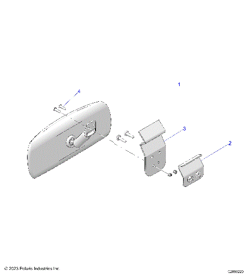 BODY, REAR VIEW MIRROR -   (C2889220)