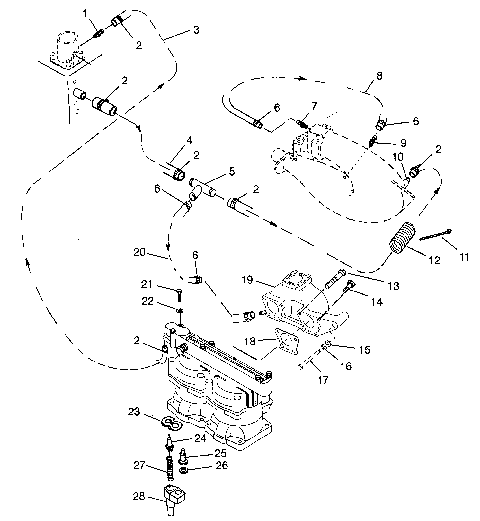 COOLING SYSTEM SL 700 B964066 and  Intl. SL 700 I964066 (4935633563B009)