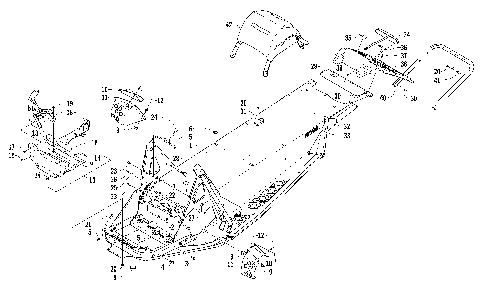 CHASSIS, REAR BUMPER, AND SNOWFLAP ASSEMBLY [95382]