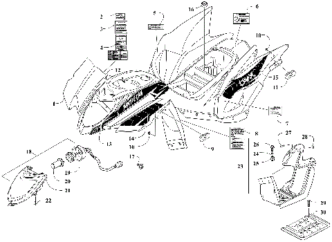 BODY PANEL AND HEADLIGHT ASSEMBLY [301238]
