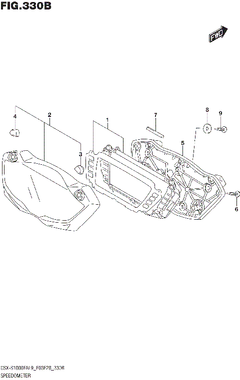SPEEDOMETER (GSX-S1000FAL9 E28)