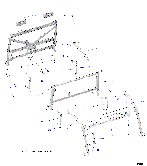 CHASSIS, CAB FRAME - R24RSE99RJ/SJ (C700639-1)