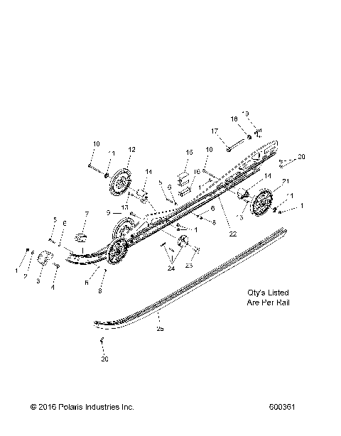SUSPENSION, RAIL MOUNTING - S17EEF6PSL/PEL (600361)