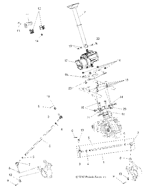 STEERING, STEERING POST ASM. - A13DN8EAF/EAL/EAR (49ATVSTEERING11SPTRG550)