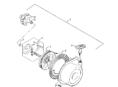 RECOIL STARTER ASSEMBLY [59004]