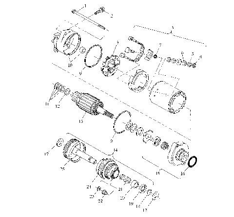 STARTING MOTOR - I994673 (4951335133c007)