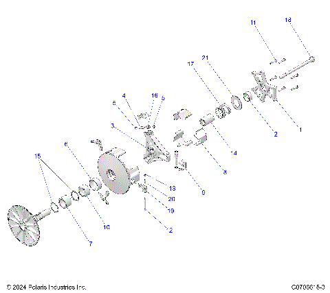 DRIVE TRAIN, PRIMARY CLUTCH