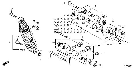 REAR SHOCK ABSORBER