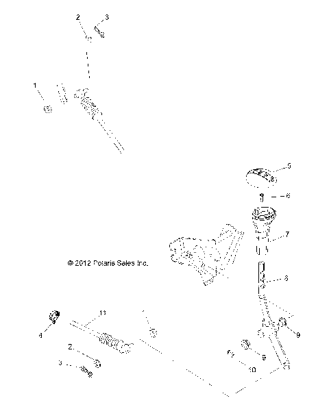DRIVE TRAIN, GEAR SELECTOR - R13XT9EFX (49RGRGEARSELECT13RZRXP4I)